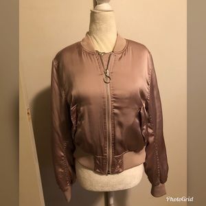 Divided H&M Satin Bomber Mauve Jacket
